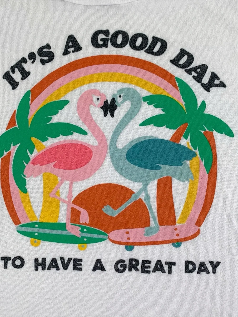 Lot of 2 Old‎ Navy girl's Unicorn Graphic Tee with Rainbow Accents short sleeve